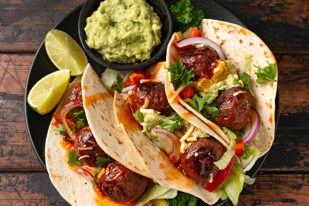 Easy Tacos with Kimchi Chilli Sauce