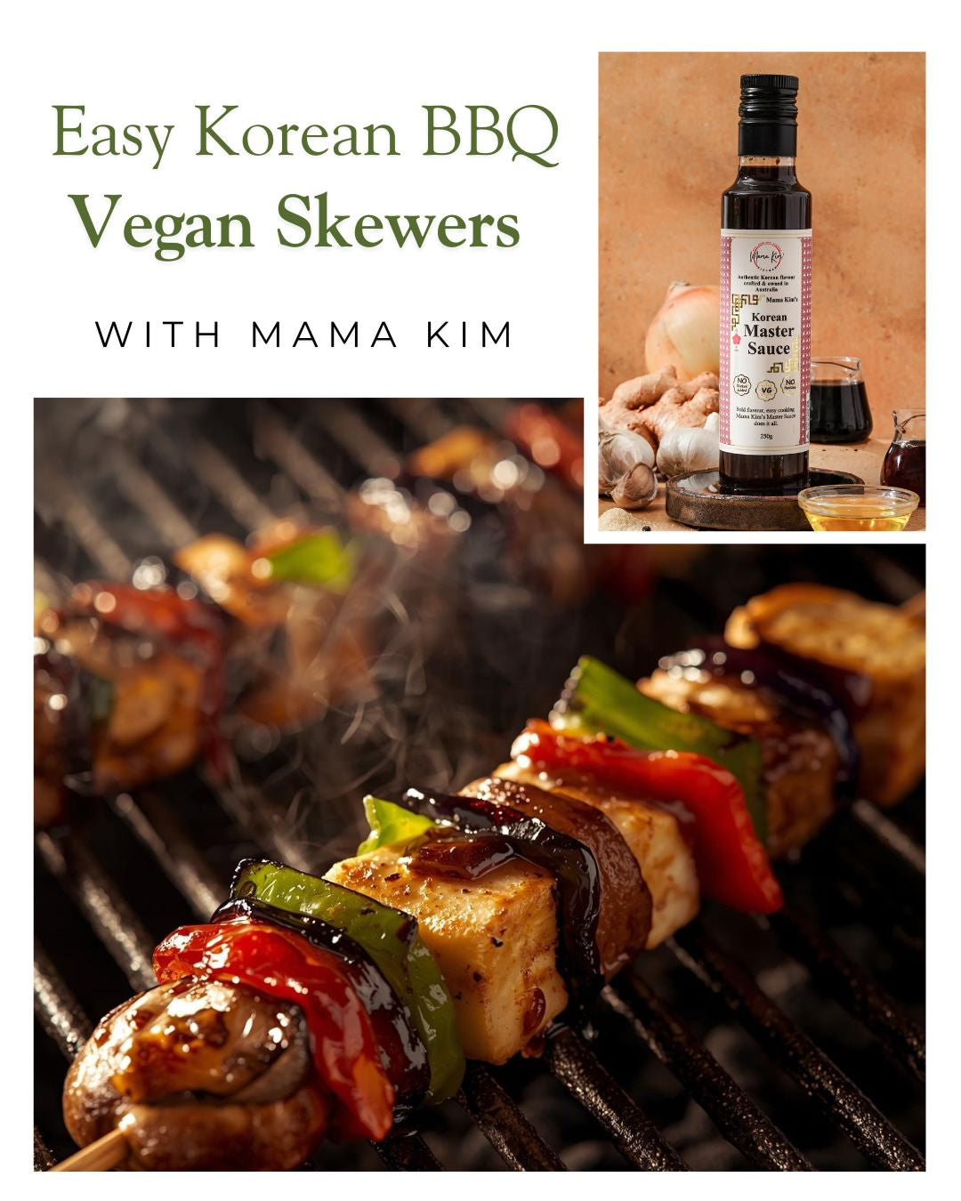 Easy Korean BBQ Vegan Skewers